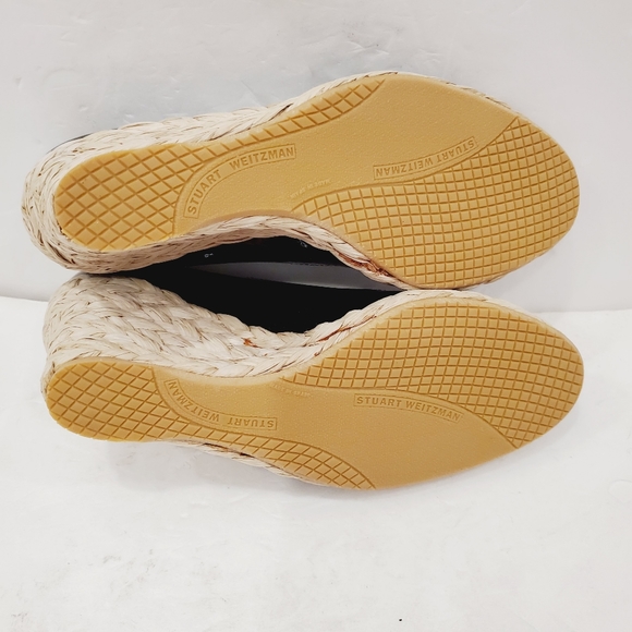 NEW Stuart Weitzman Pumpex Patent Leather Espadrilles Wedges - Picture 4 of 5